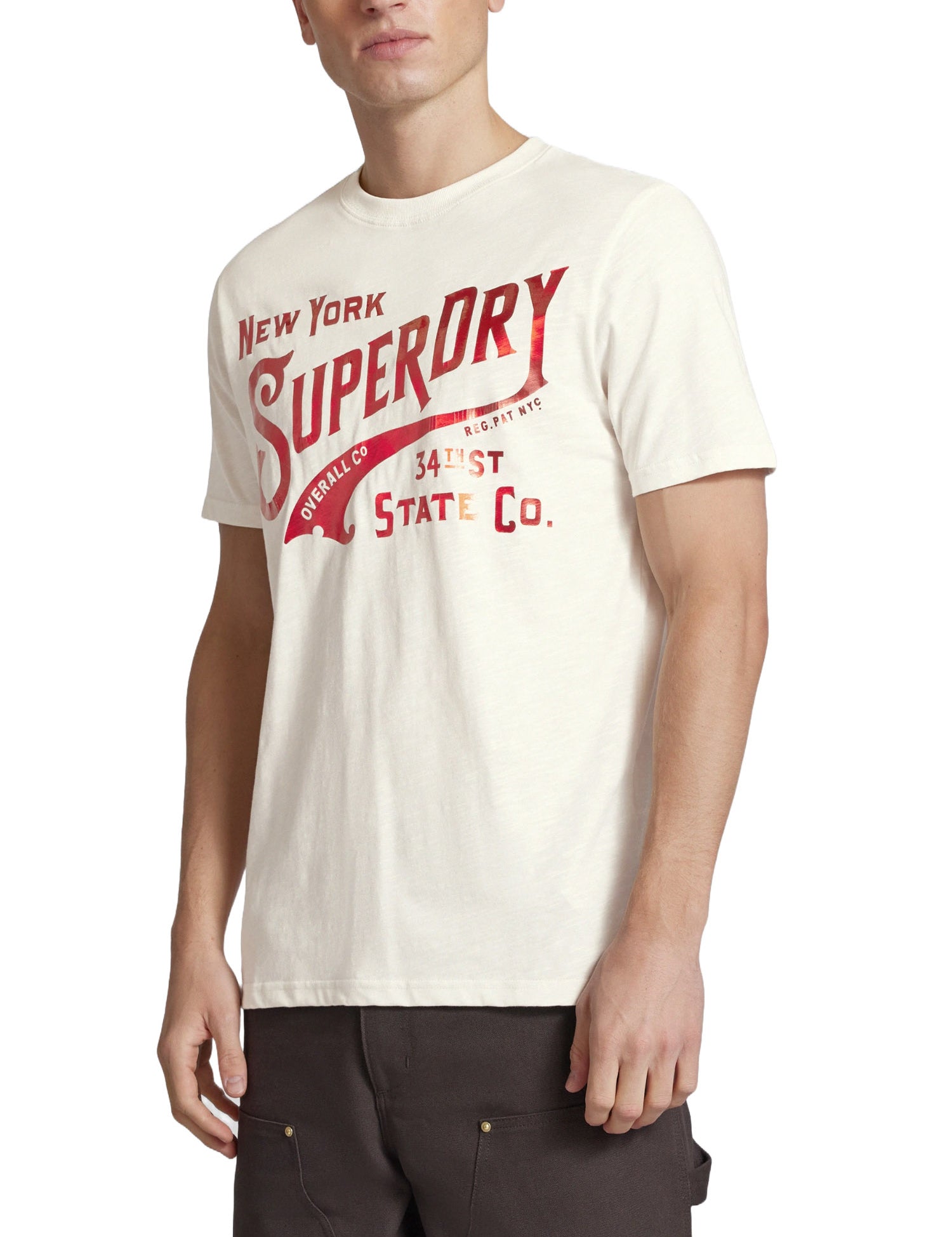 T-shirt Beige Superdry
