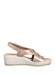 Sandali zeppa Beige Enval
