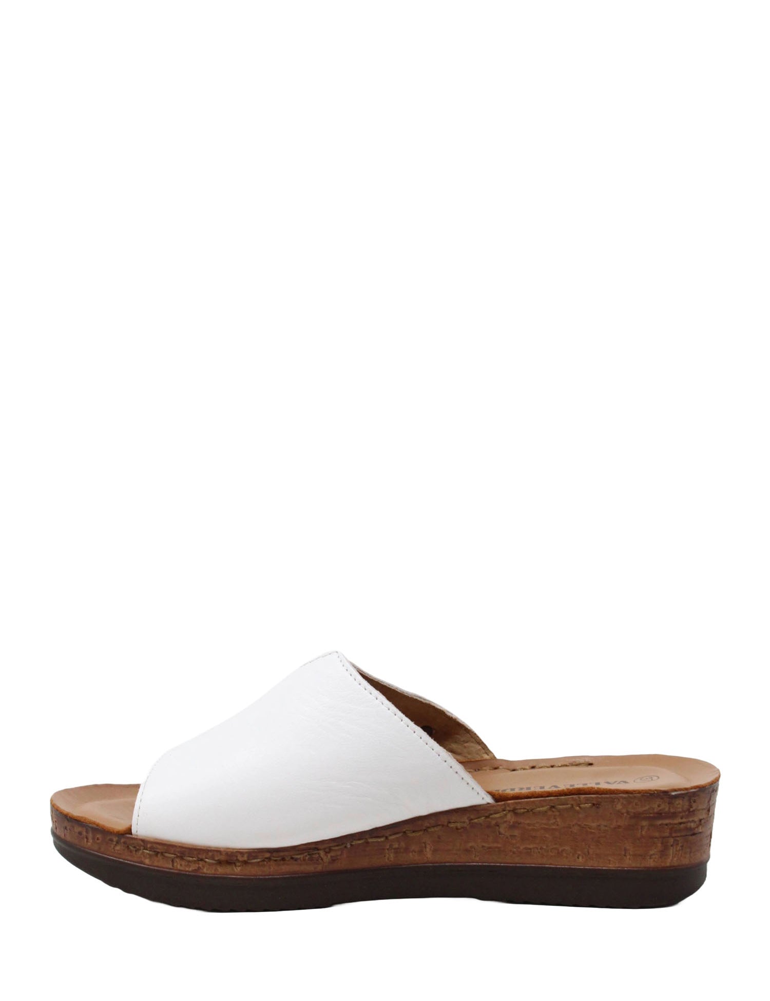 Sandali zeppa Bianco Valleverde