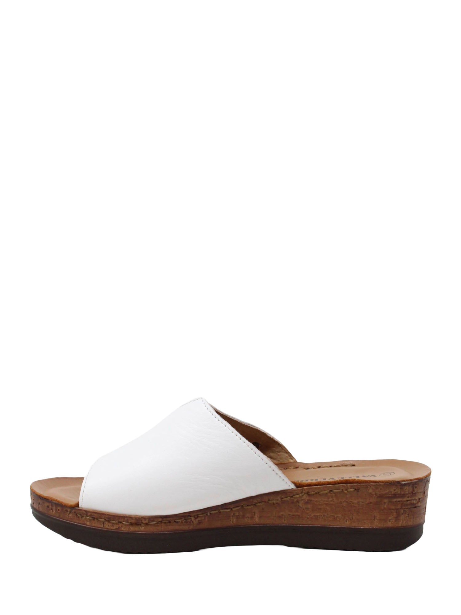Sandali zeppa Bianco Valleverde