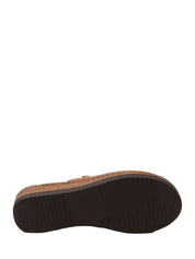 Sandali zeppa Marrone Valleverde