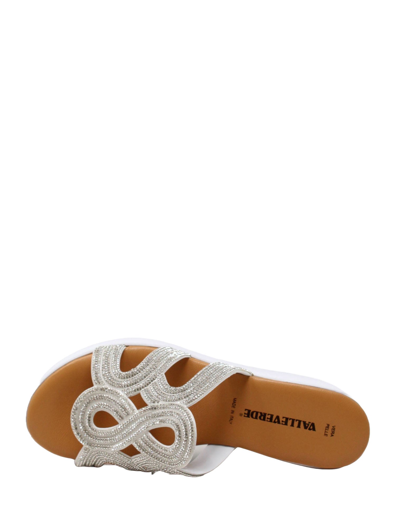Sandali zeppa Bianco Valleverde