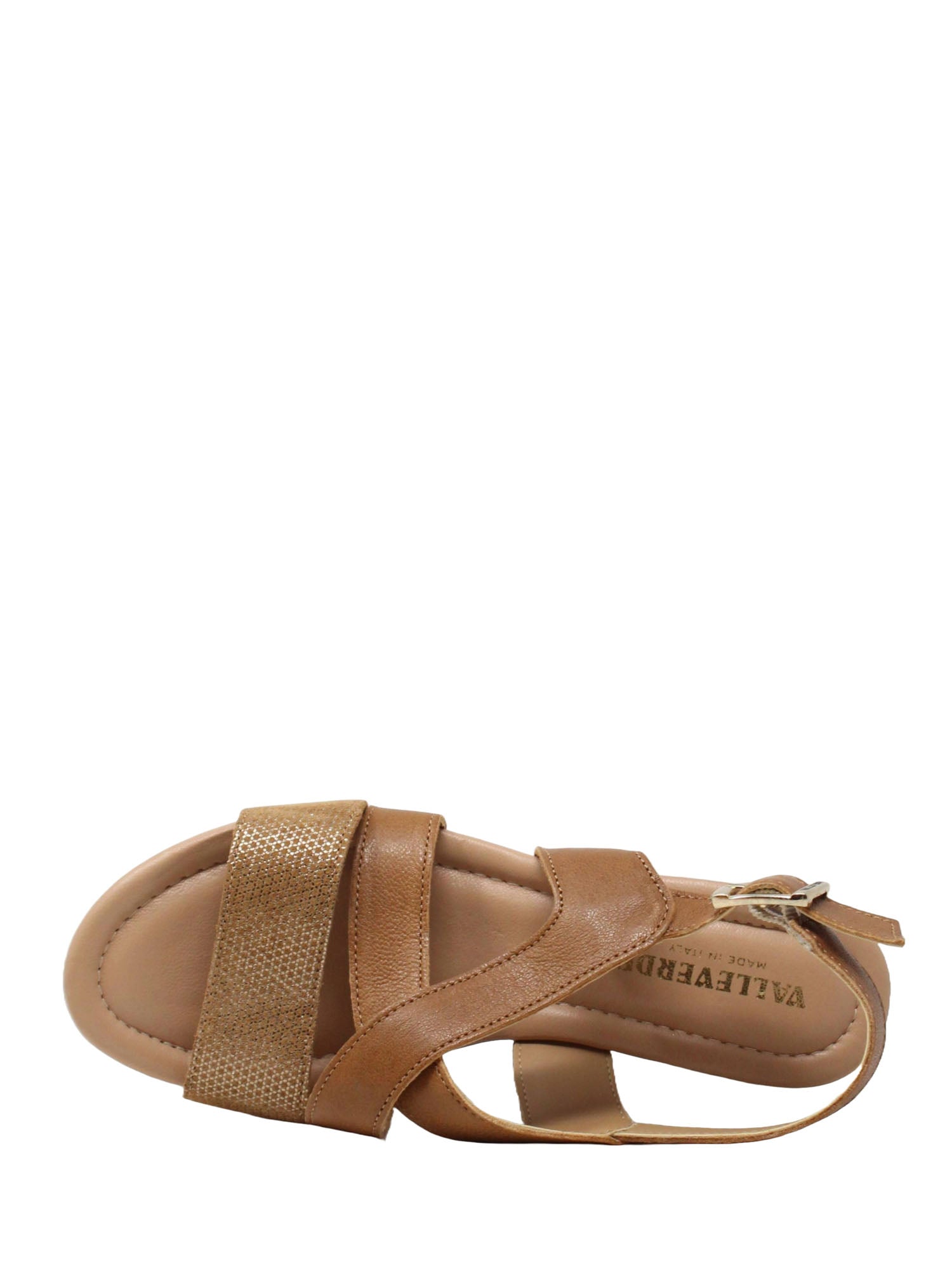 Sandali zeppa Marrone Valleverde