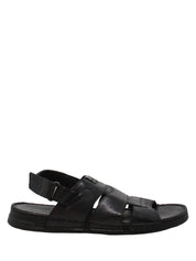 Sandali con strappi Nero Valleverde