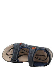 Sandali con strappi Blu Valleverde