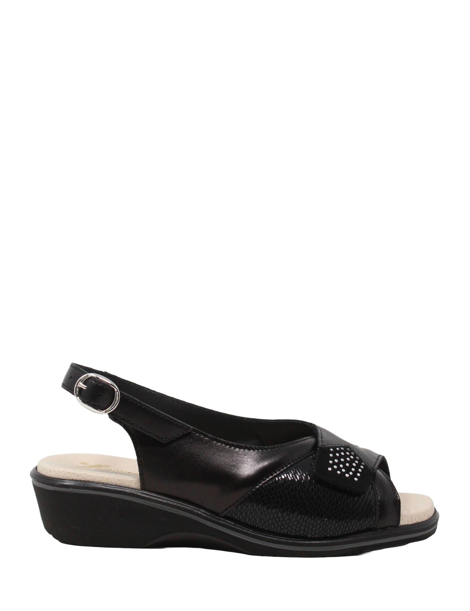 Sandali zeppa Nero Susimoda