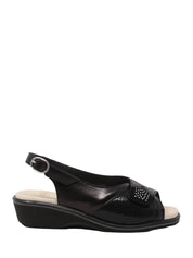 Sandali zeppa Nero Susimoda