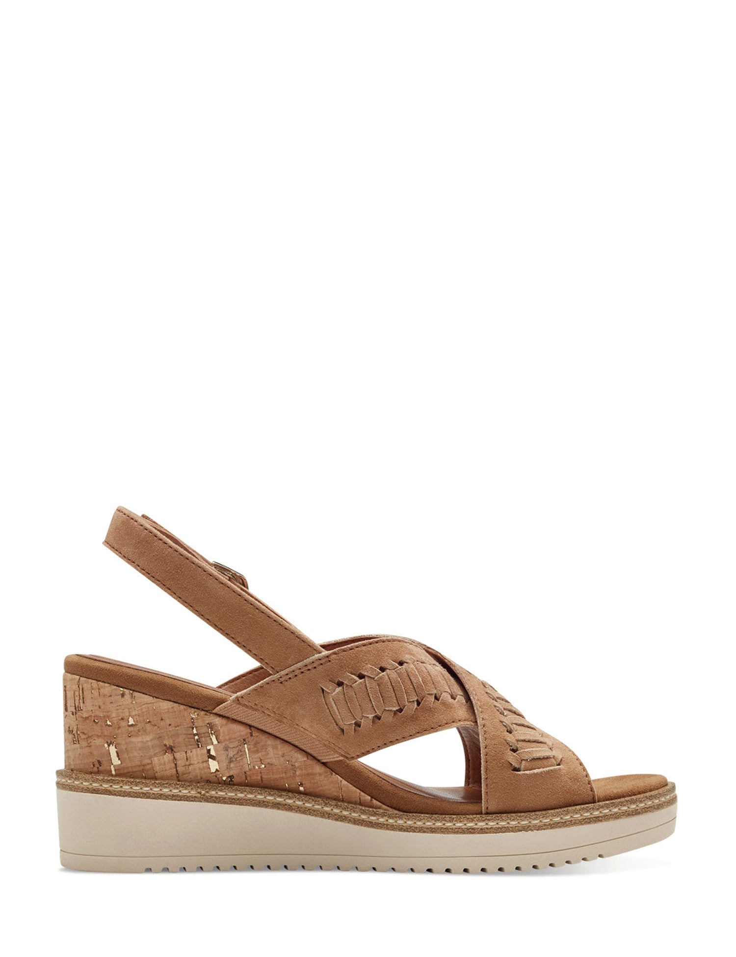 Sandali zeppa Marrone Tamaris