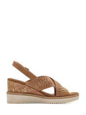 Sandali zeppa Marrone Tamaris