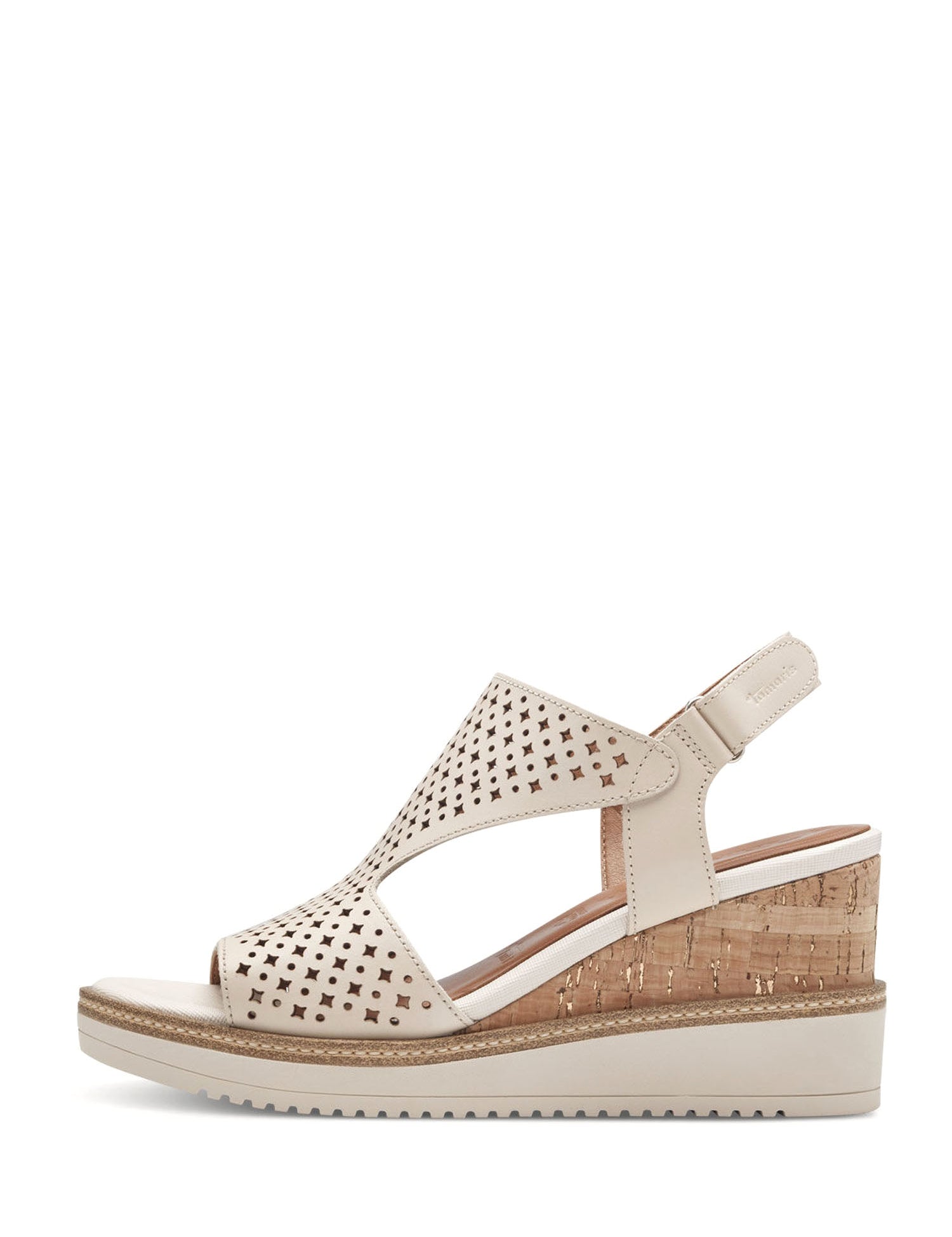 Sandali zeppa Beige Tamaris