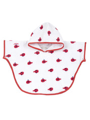 Accappatoio Bianco Rosso Chicco