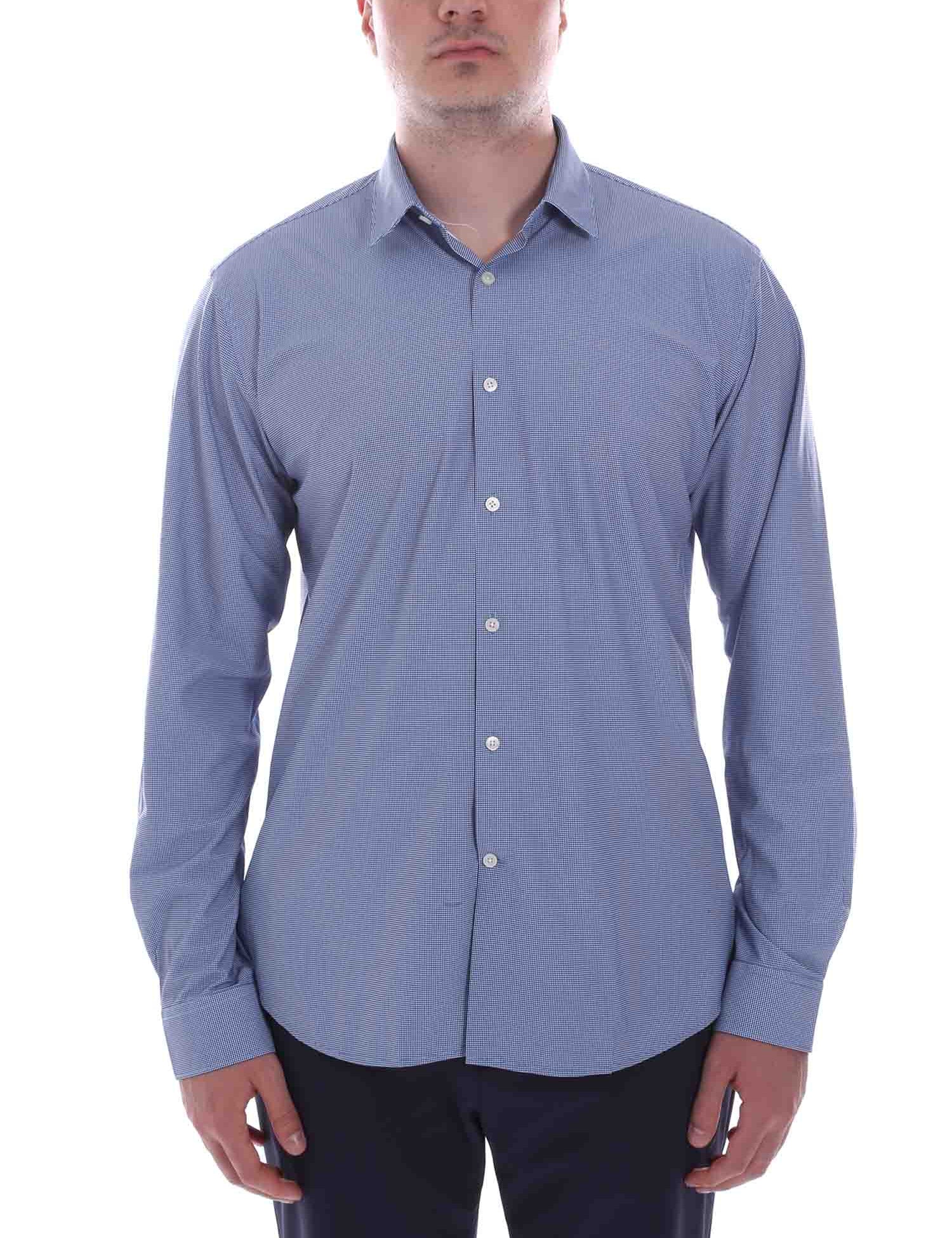 Camicie Blu Scuro Borgoni Milano