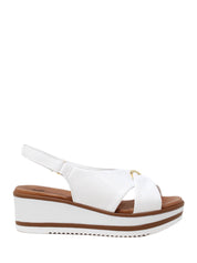 Sandali zeppa Bianco Susimoda