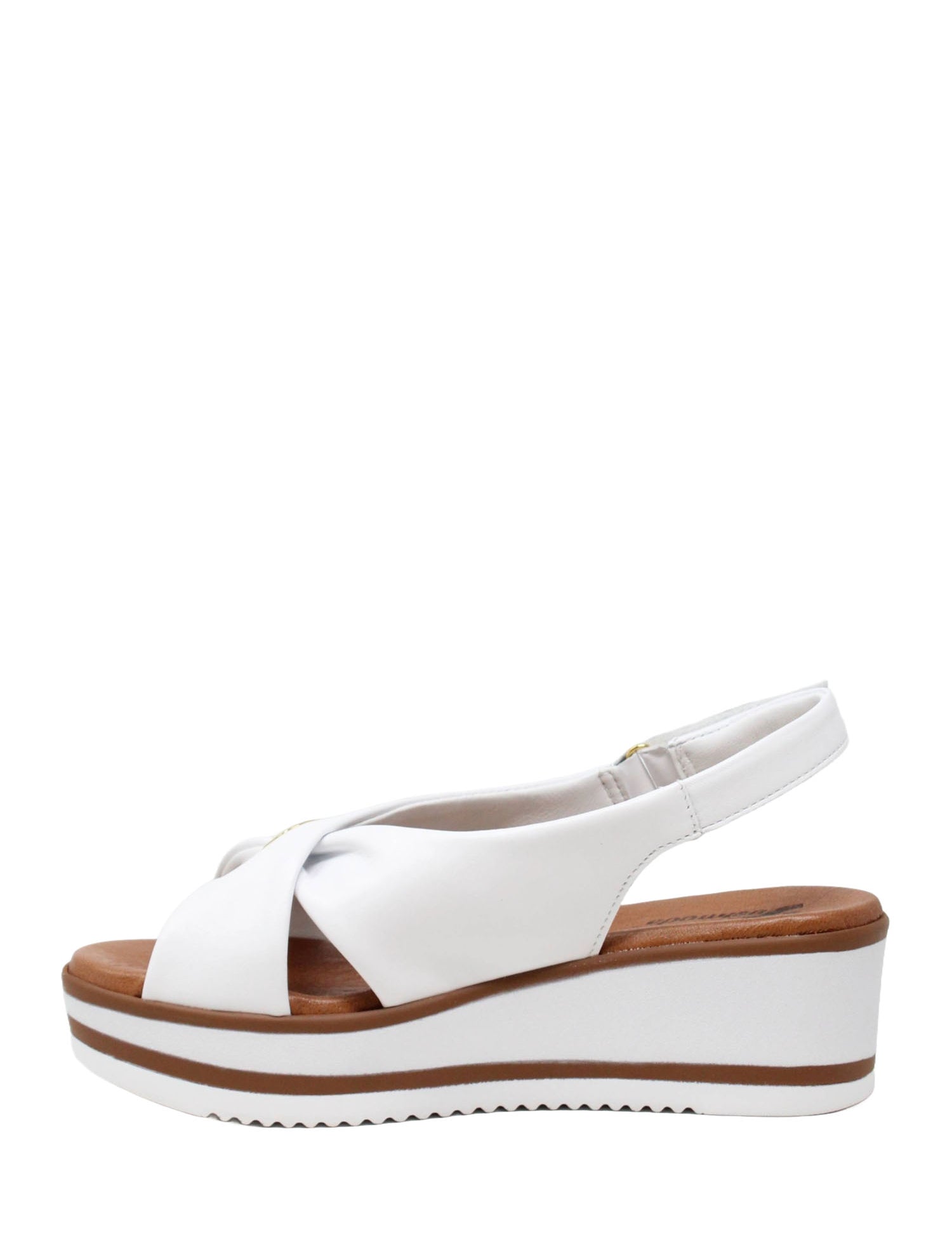 Sandali zeppa Bianco Susimoda