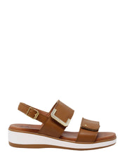 Sandali zeppa Marrone Susimoda
