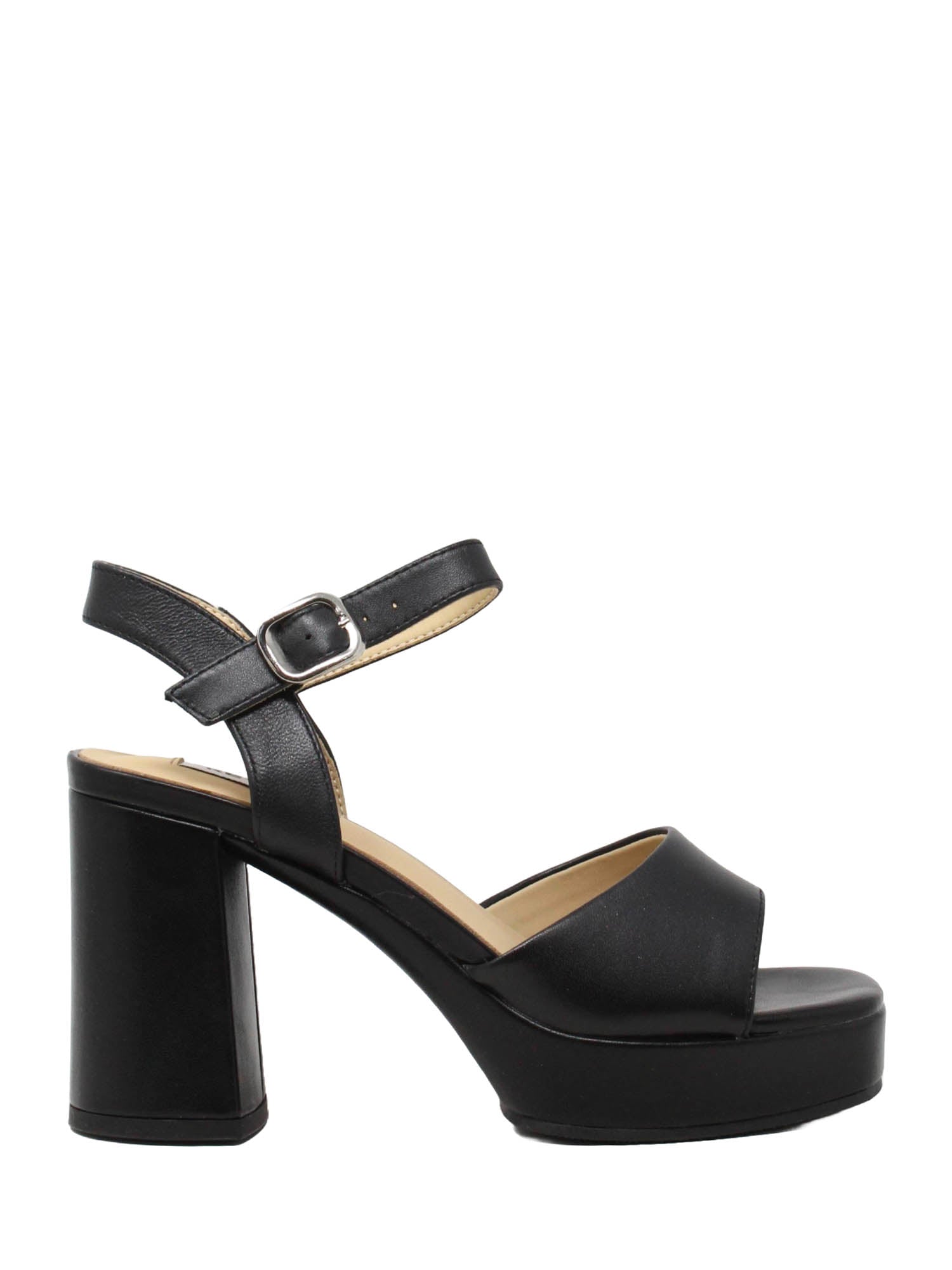 Sandali tacco Nero Keys
