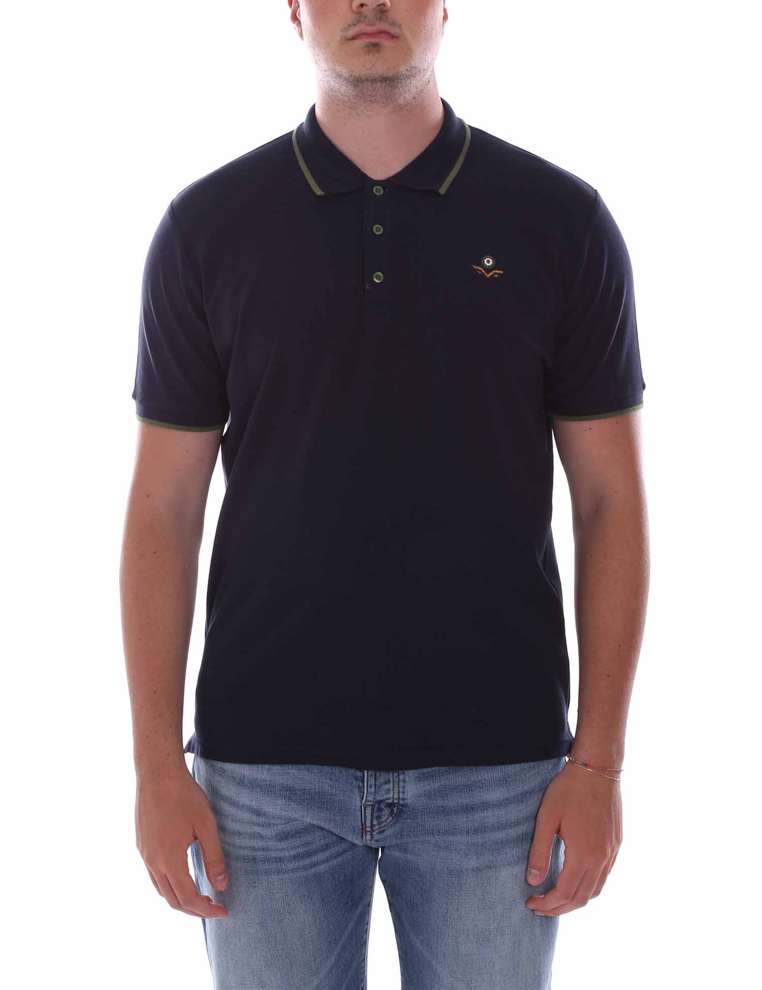 Polo Blu Scuro Armata Di Mare