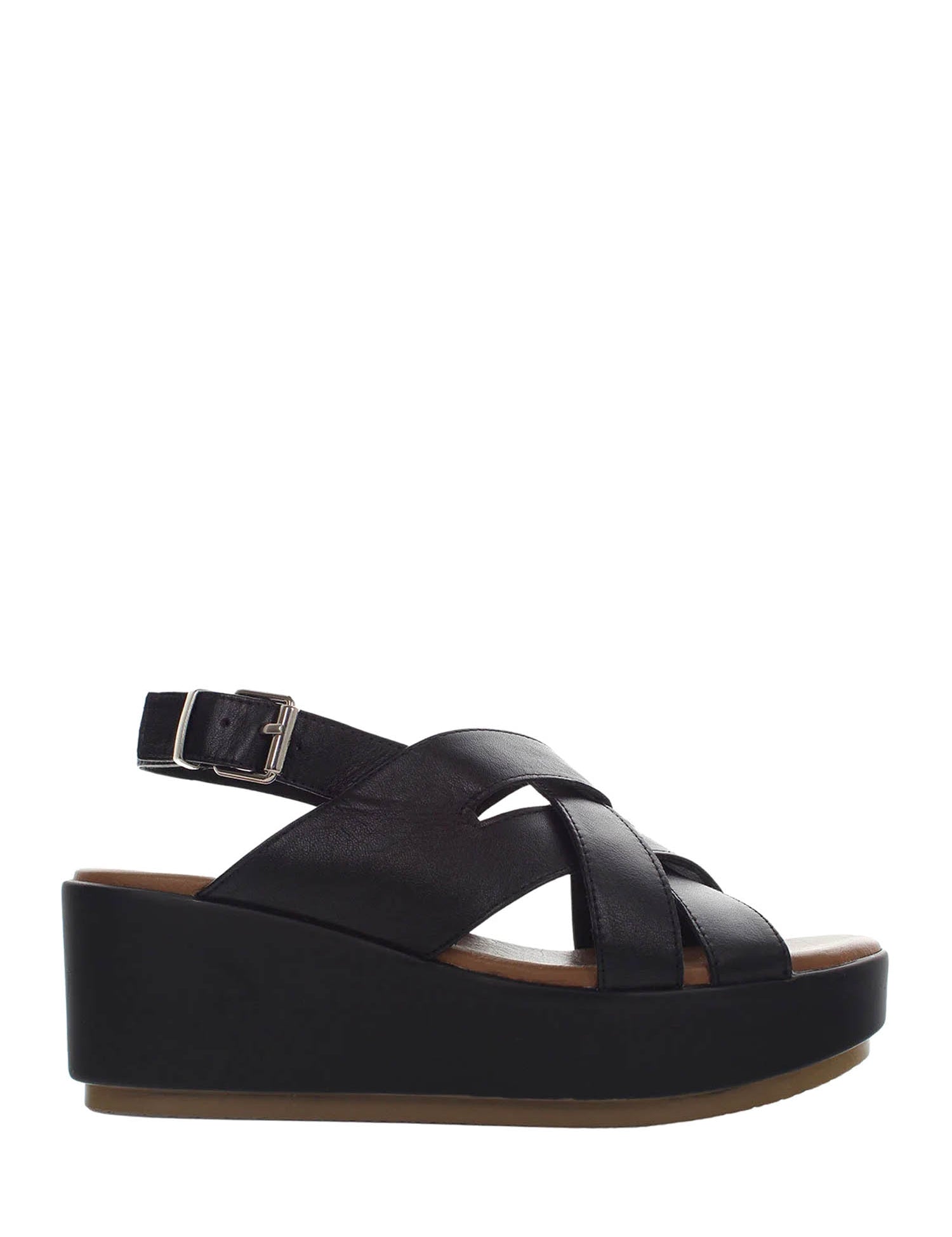 Sandali zeppa Nero Lumberjack