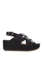 Sandali zeppa Nero Lumberjack