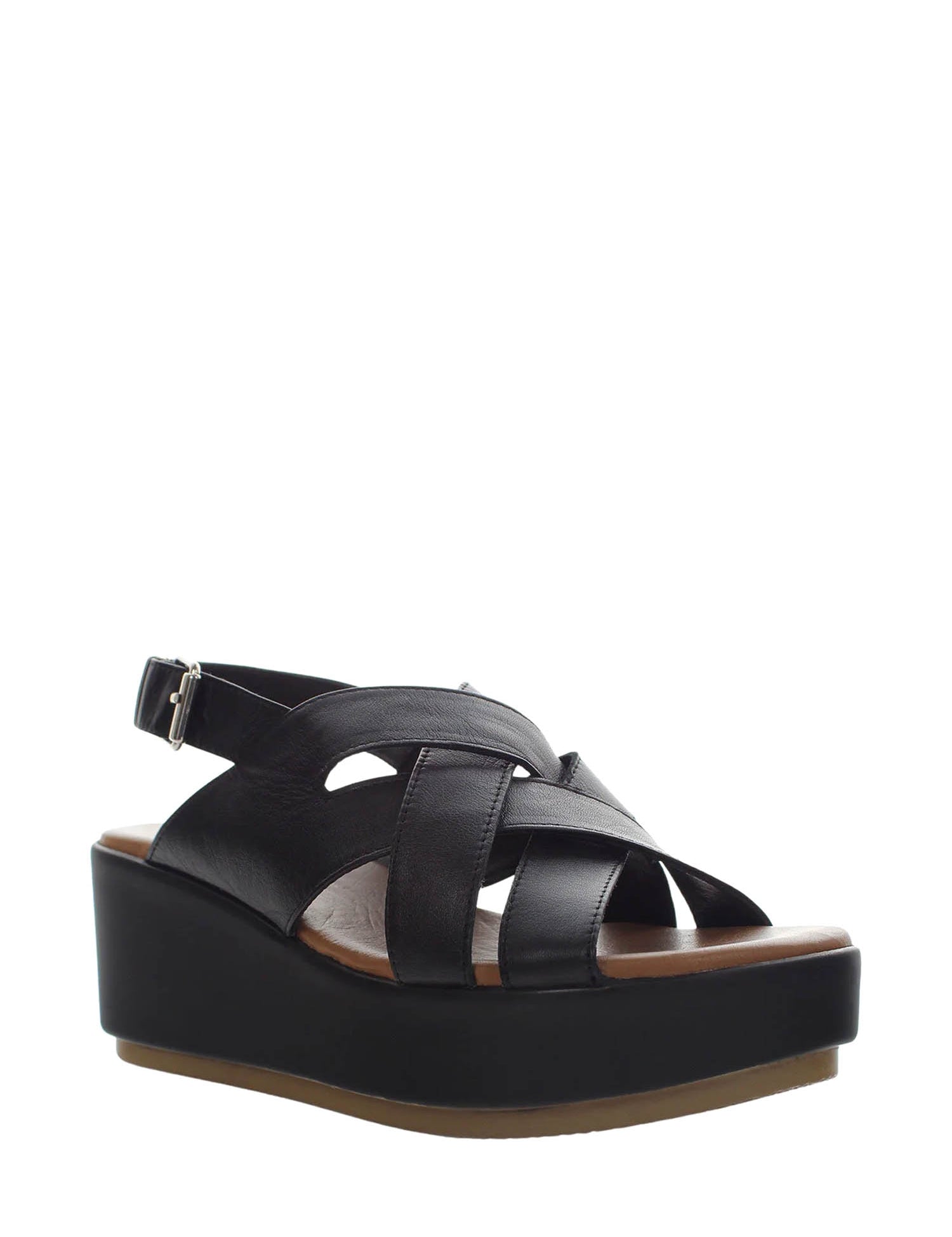 Sandali zeppa Nero Lumberjack