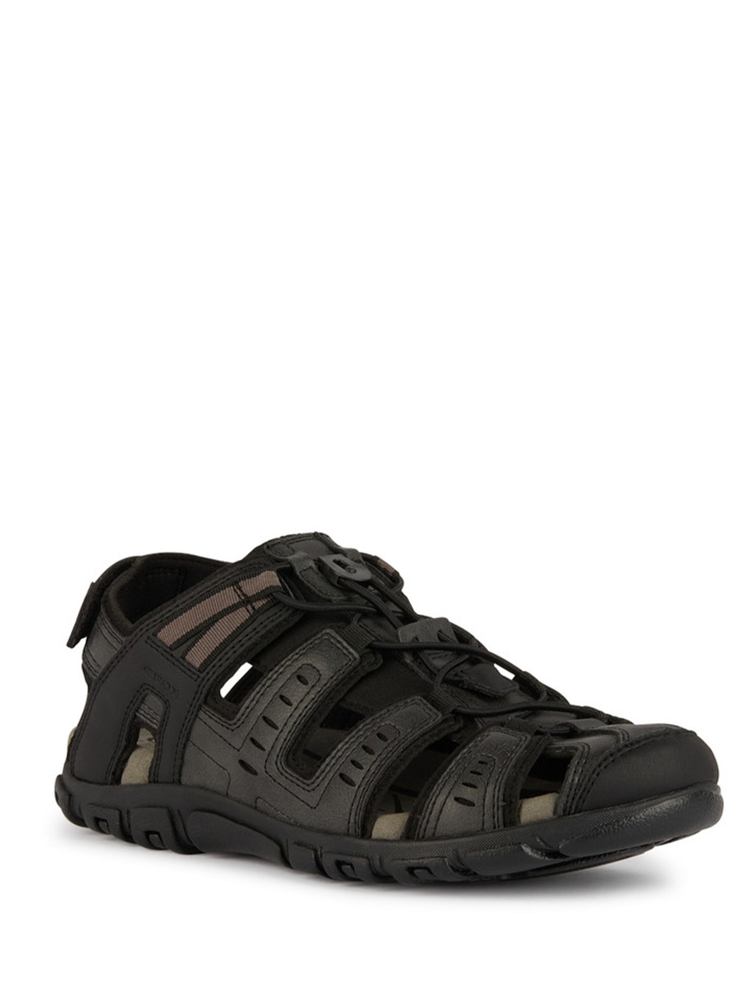 Sandali con strappi Nero Geox