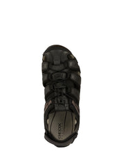 Sandali con strappi Nero Geox