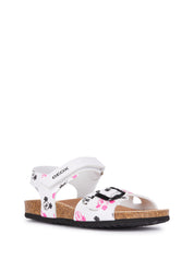 Sandali con strappi Bianco Geox