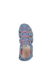Sandali con strappi Blu Chiaro Geox