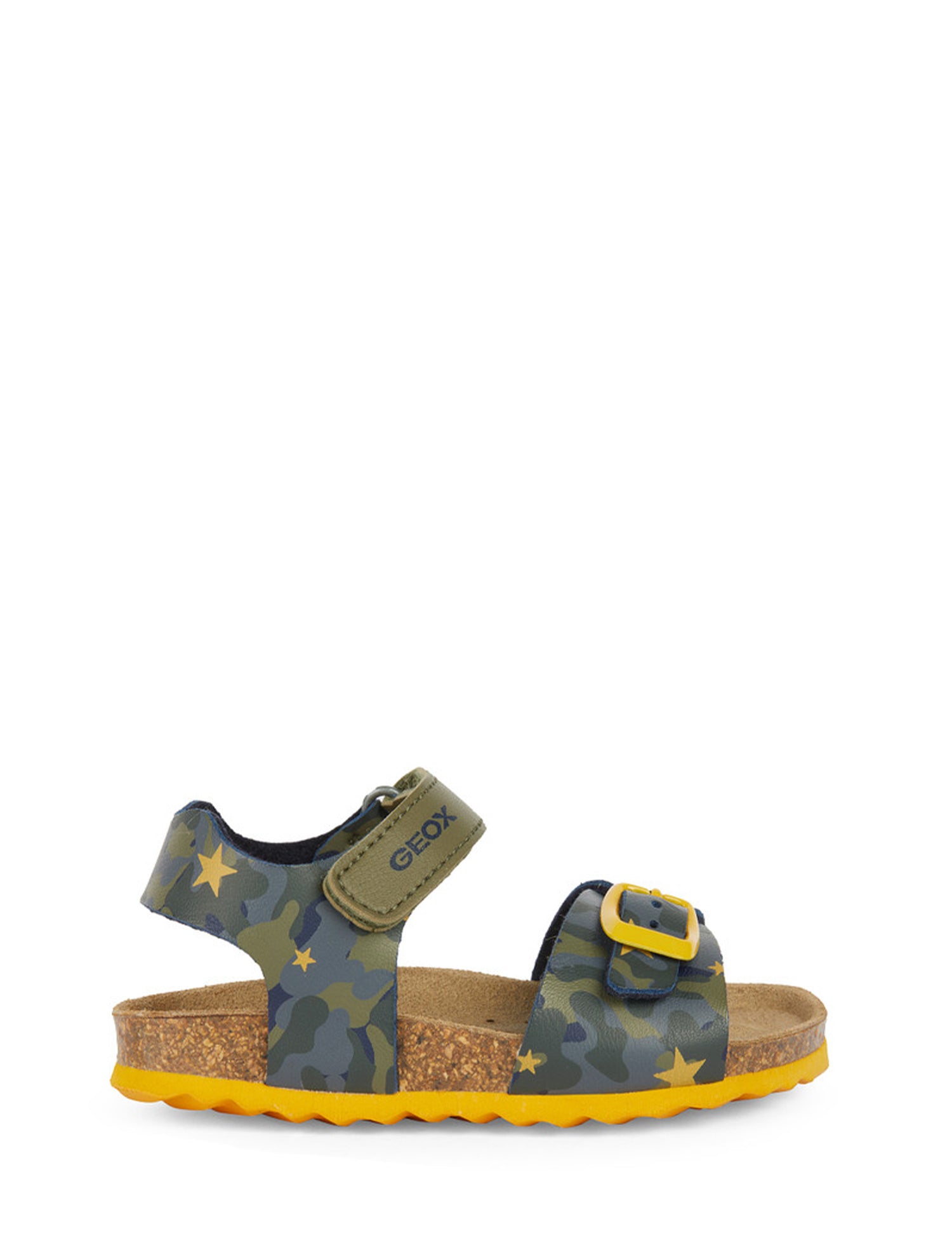 Sandali con strappi Verde Geox