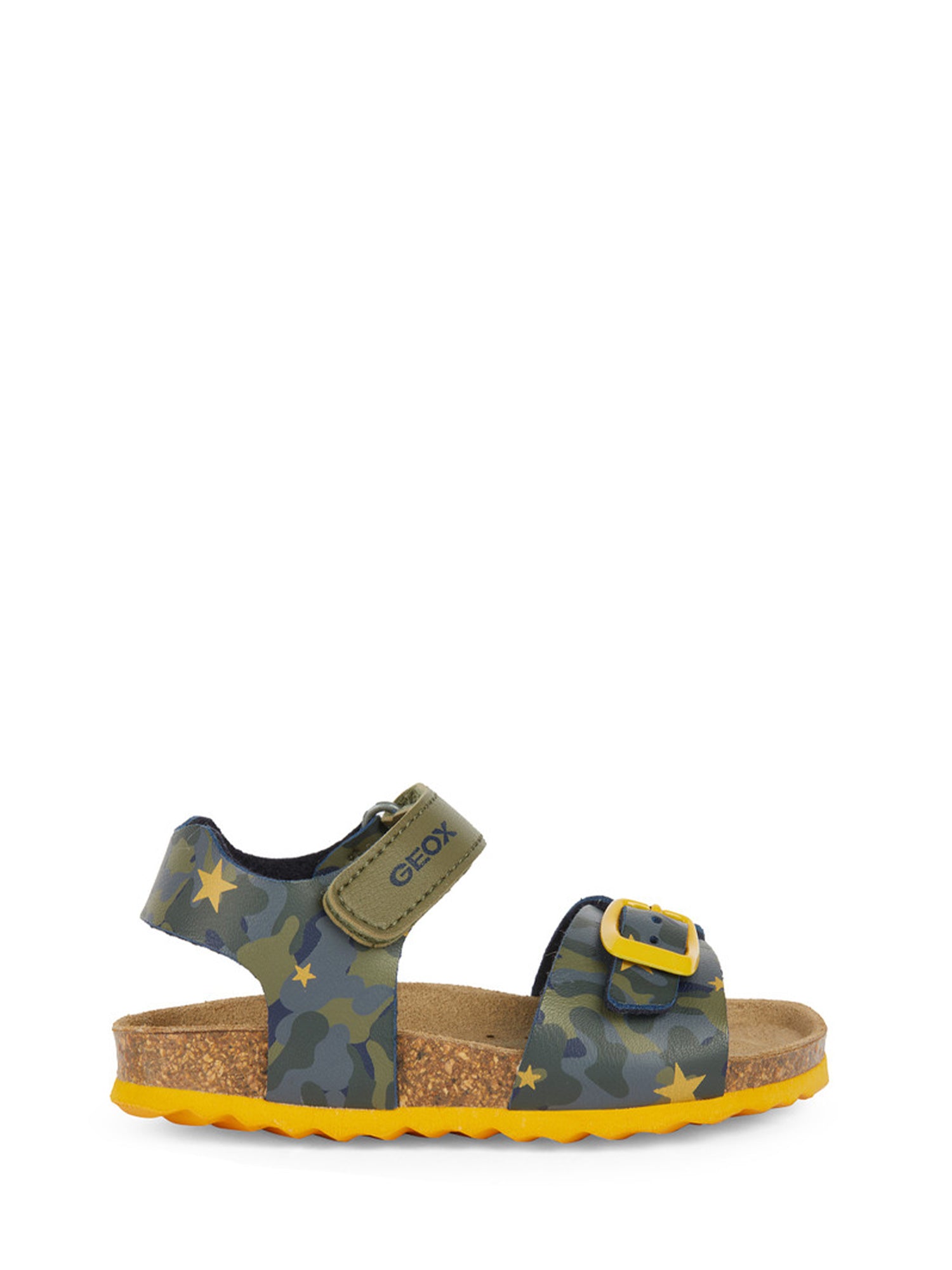 Sandali con strappi Verde Geox