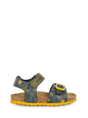 Sandali con strappi Verde Geox