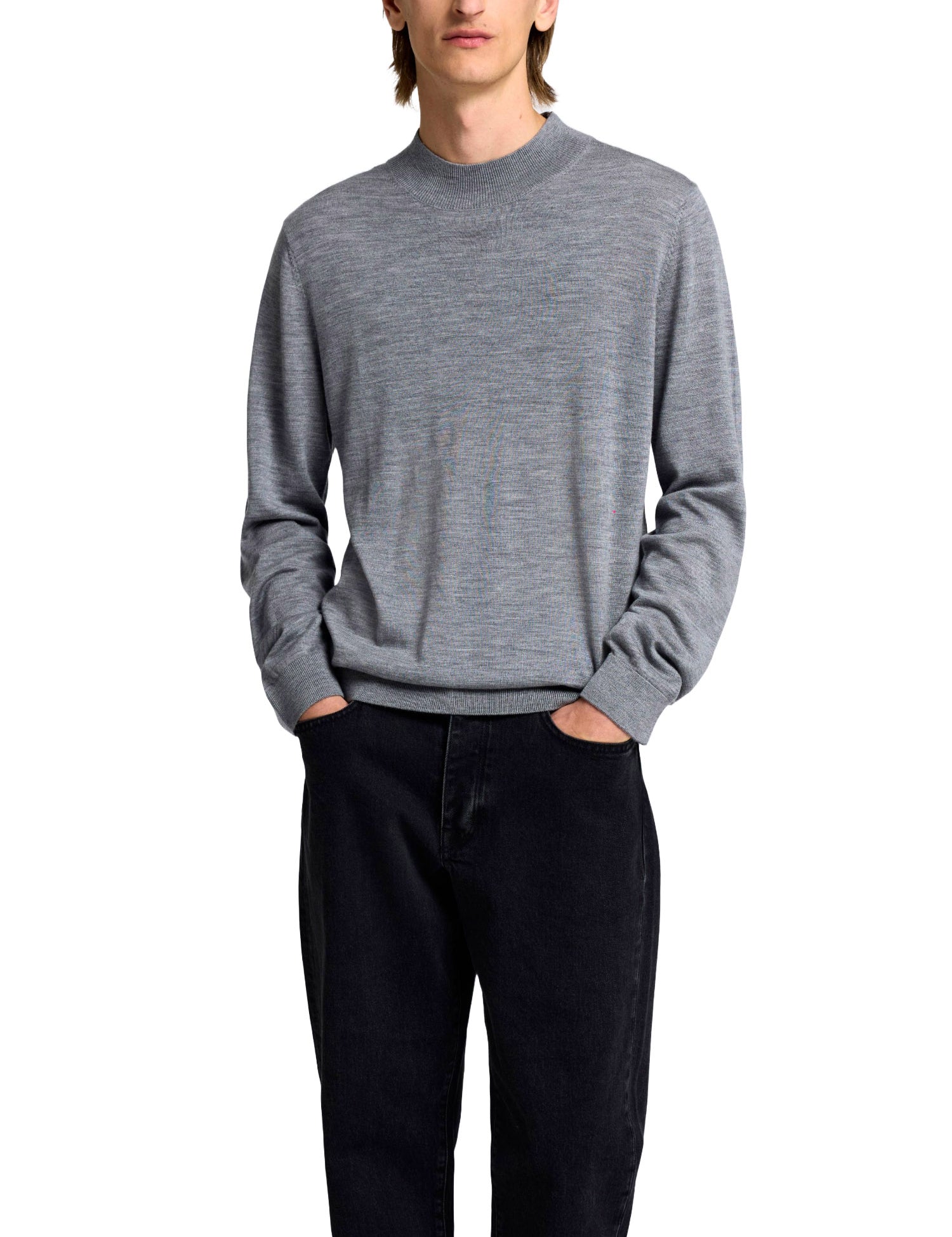 Maglioncini Grigio Selected Homme Black