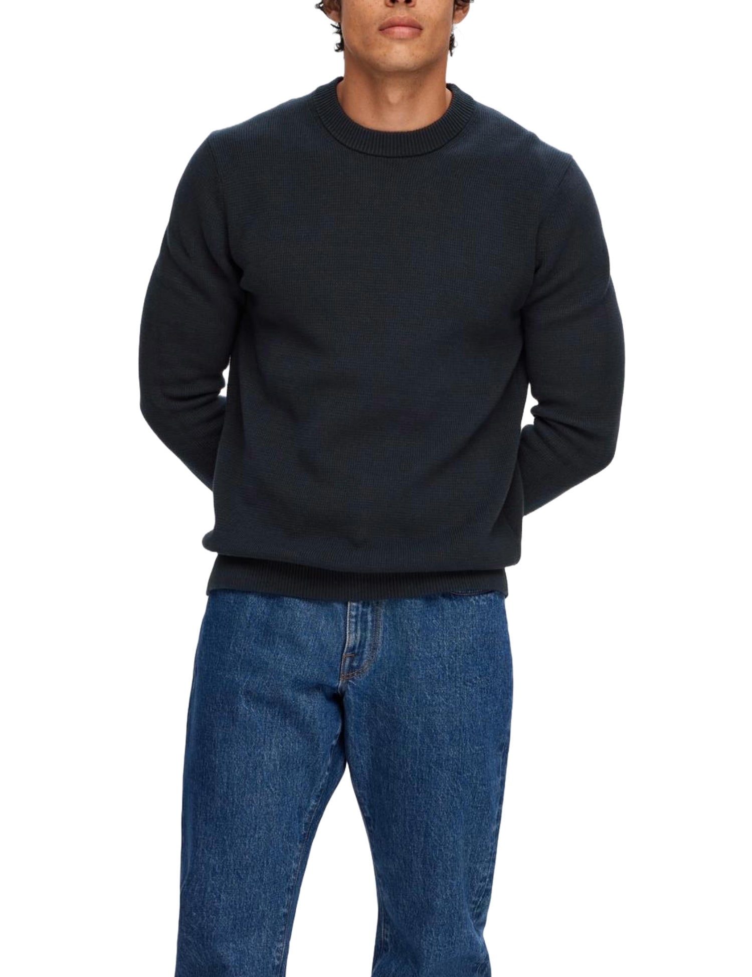 Maglioncini Blu Selected Homme Black