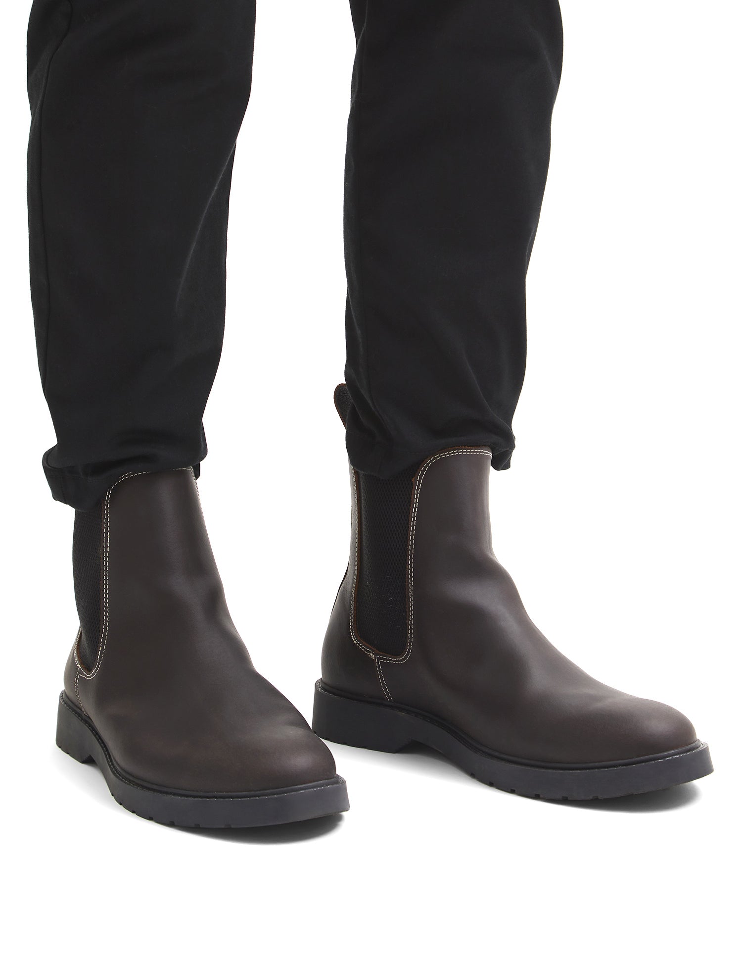 Stivaletti Marrone Selected Homme Black