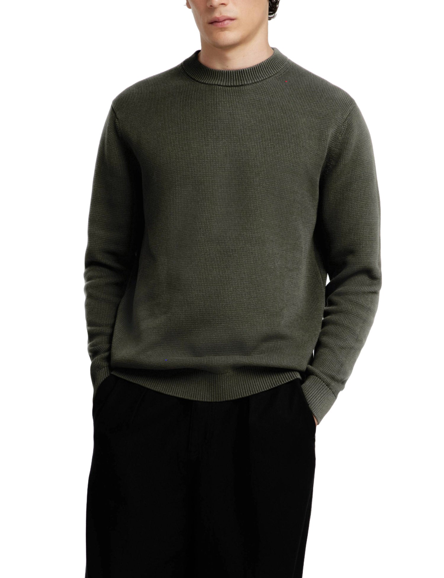 Maglioncini Verde Selected Homme Black
