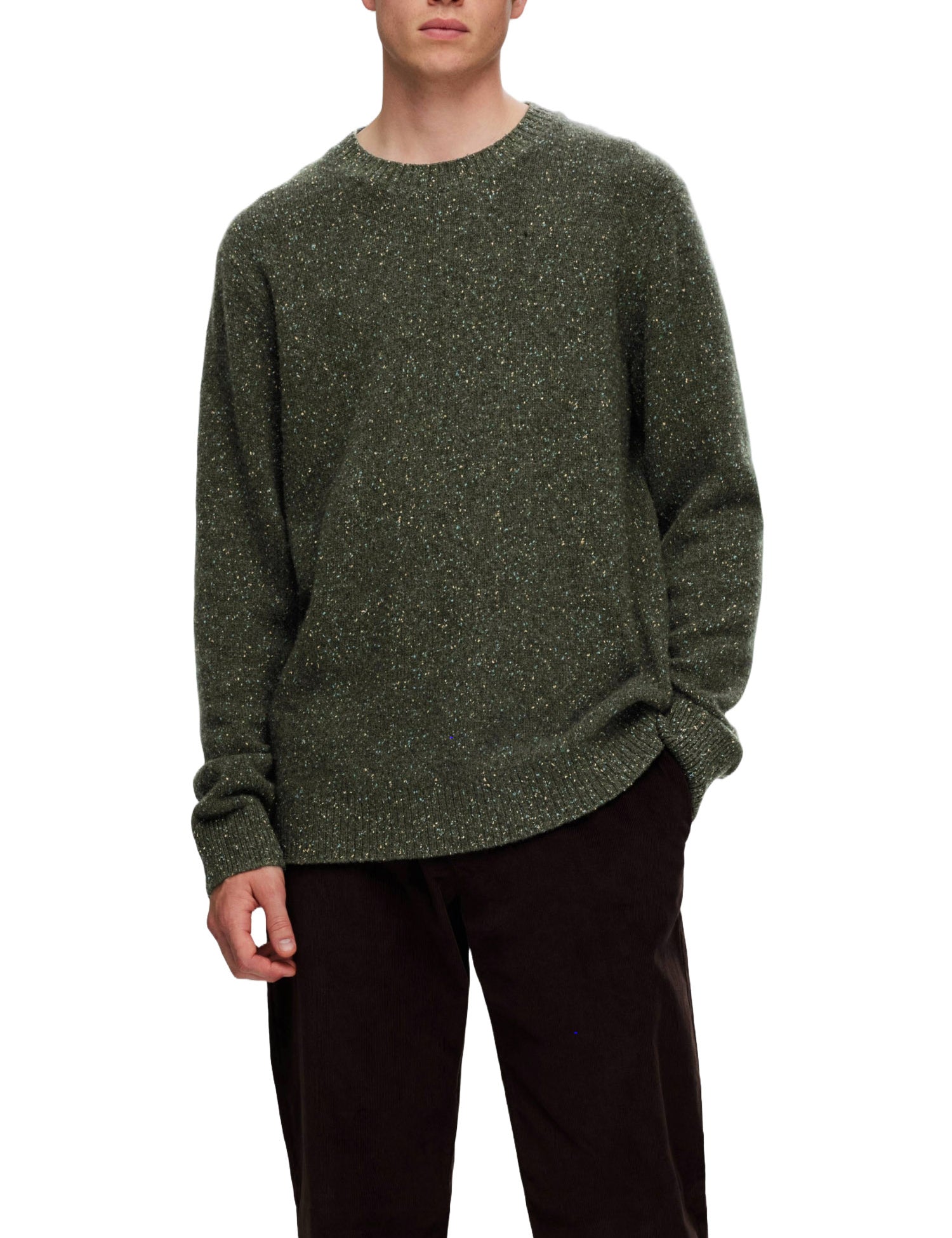 Maglioncini Verde Selected Homme Black