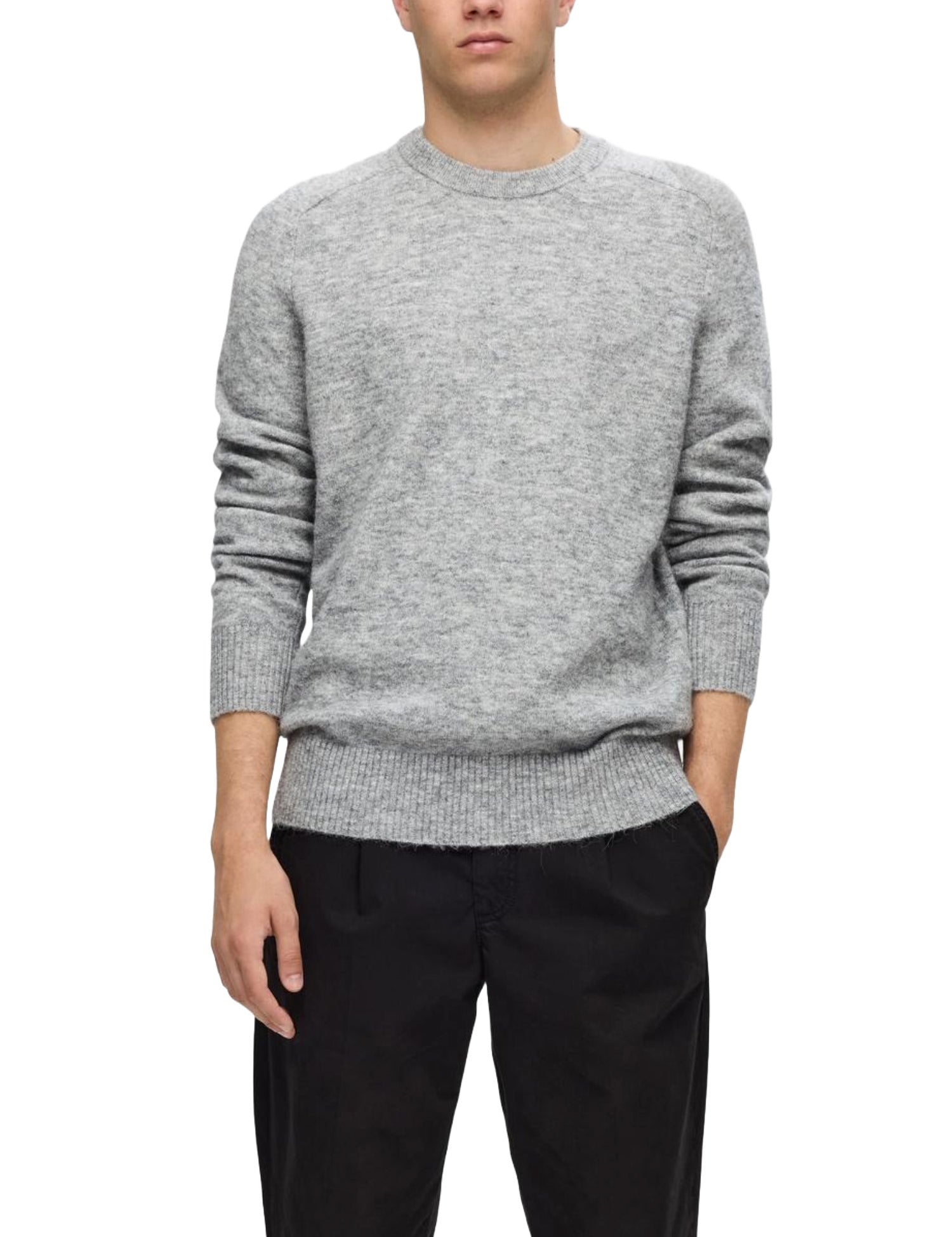 Maglioncini Grigio Selected Homme Black