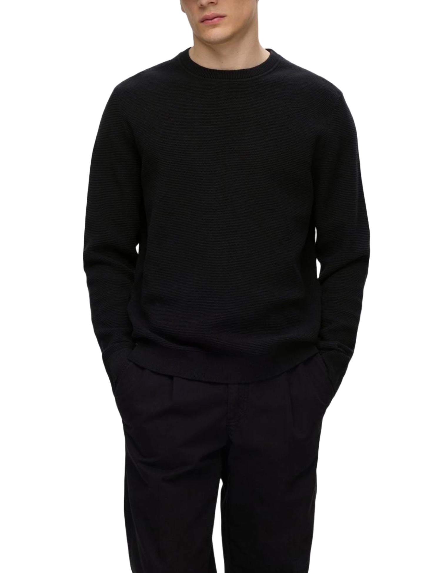 Maglioncini Nero Selected Homme Black