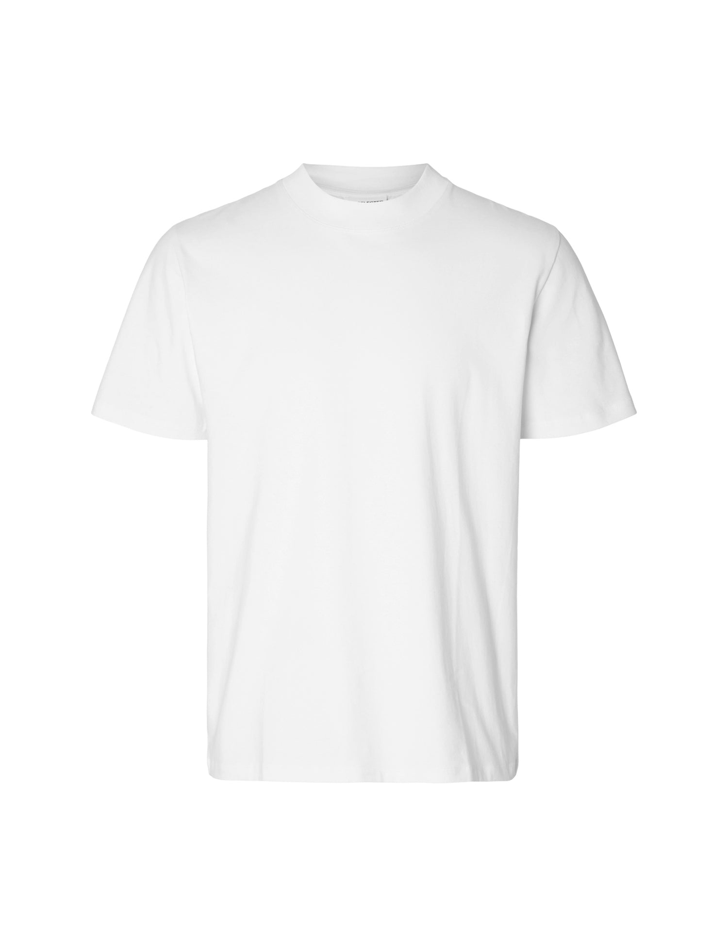 T-shirt Bianco Selected Homme Black