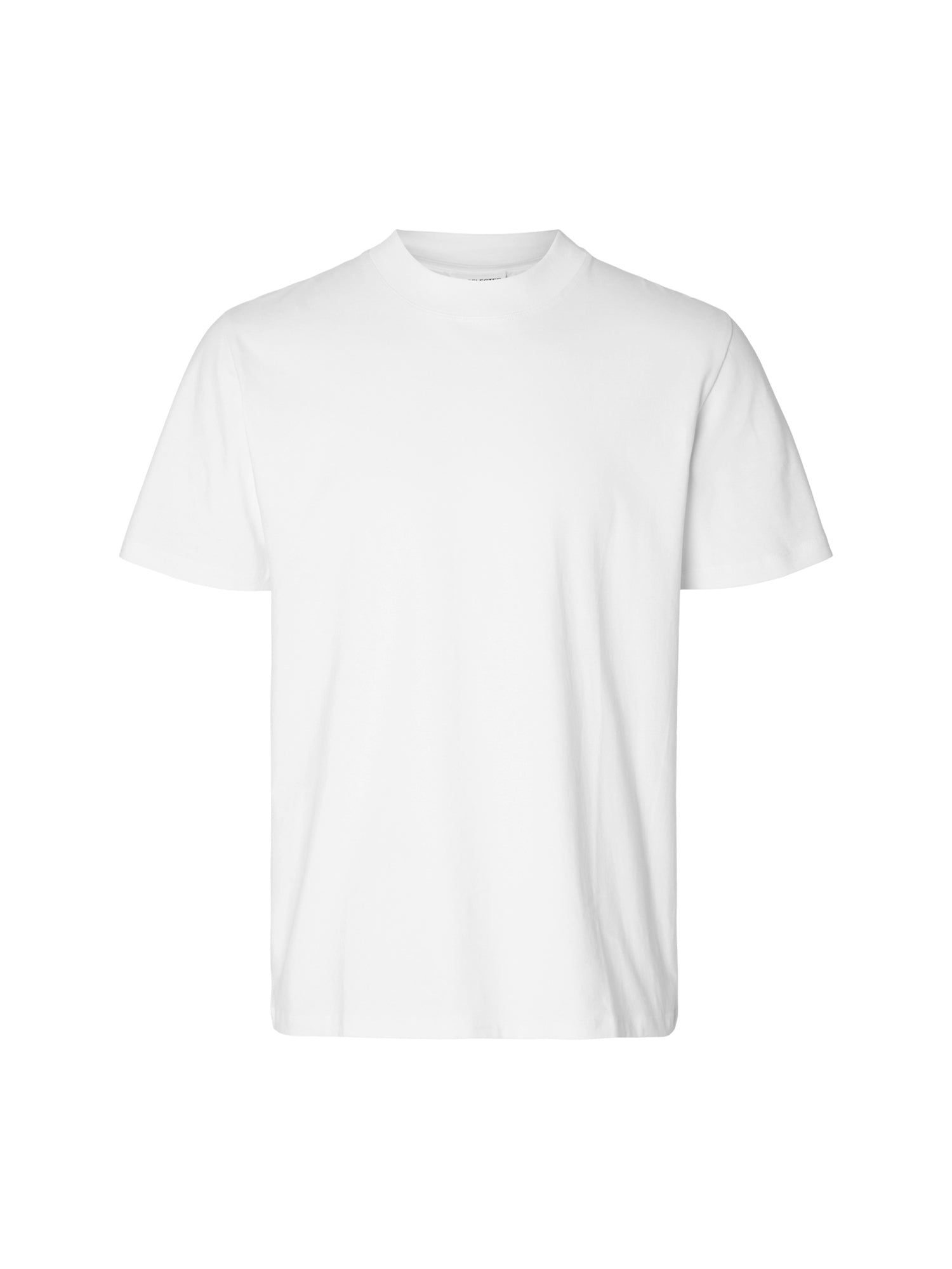 T-shirt Bianco Selected Homme Black