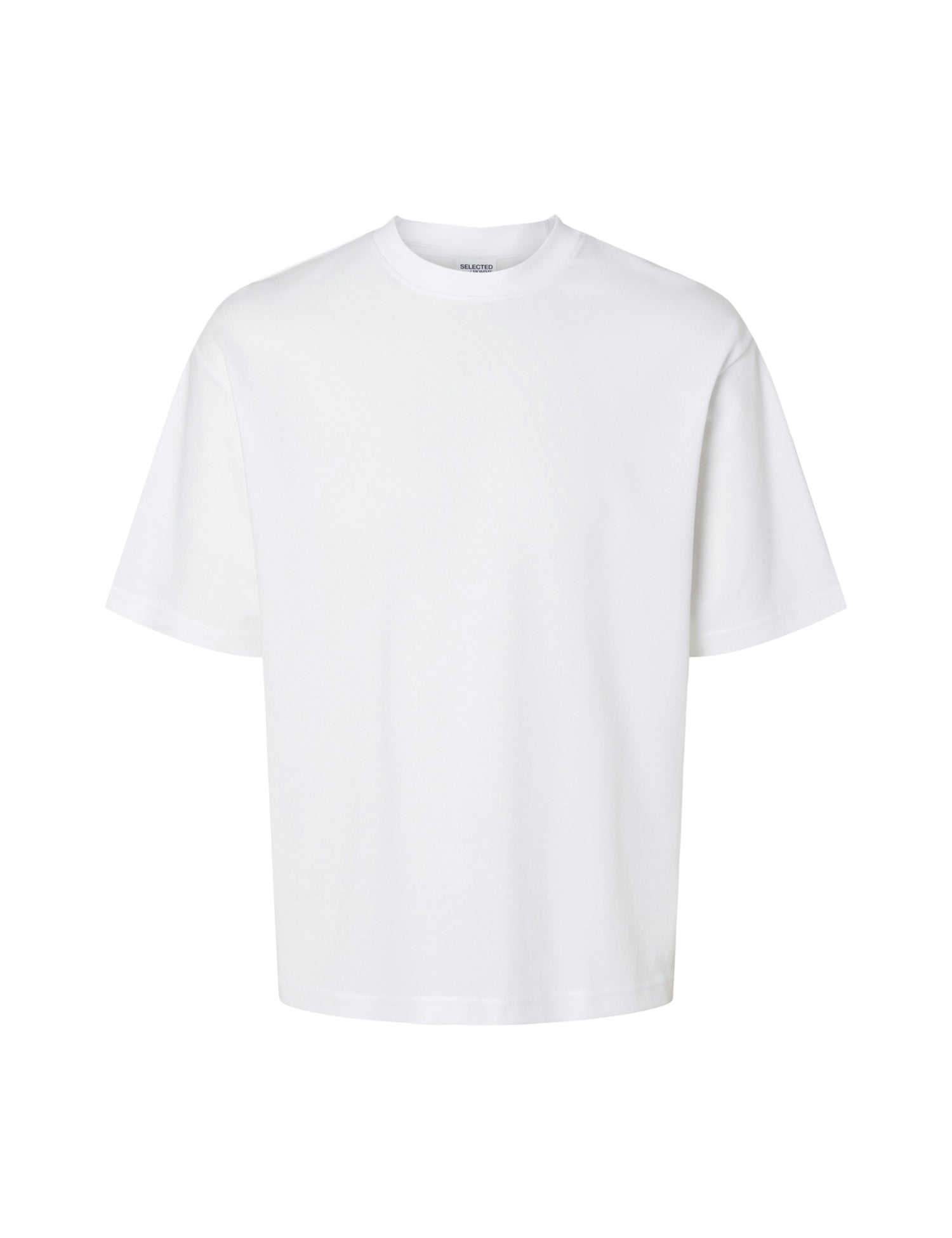 T-shirt Bianco Selected Homme Black