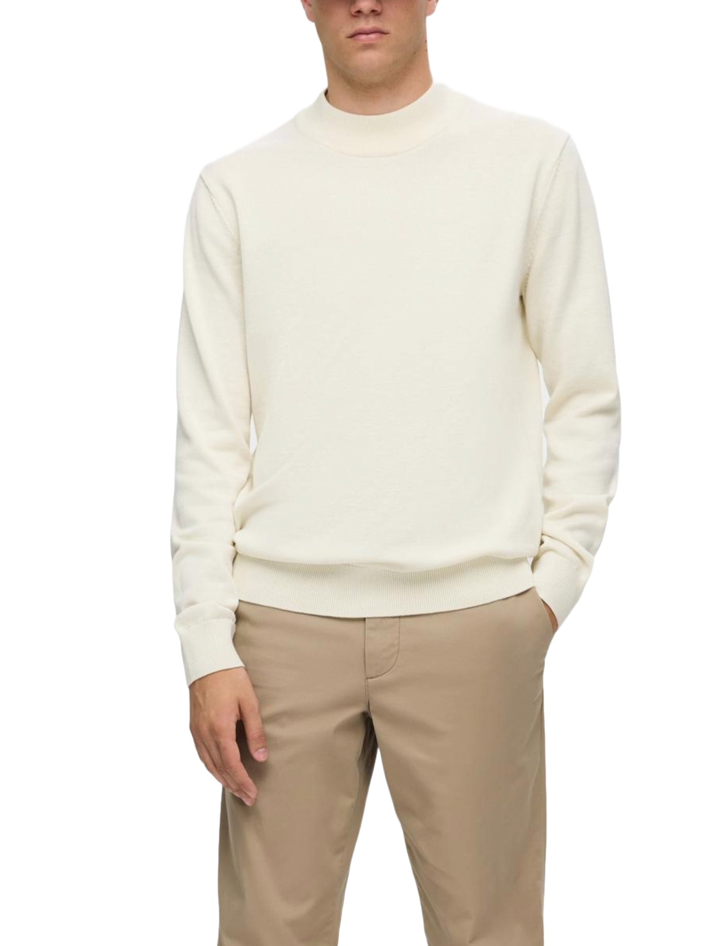 Maglioncini Avorio Selected Homme Black