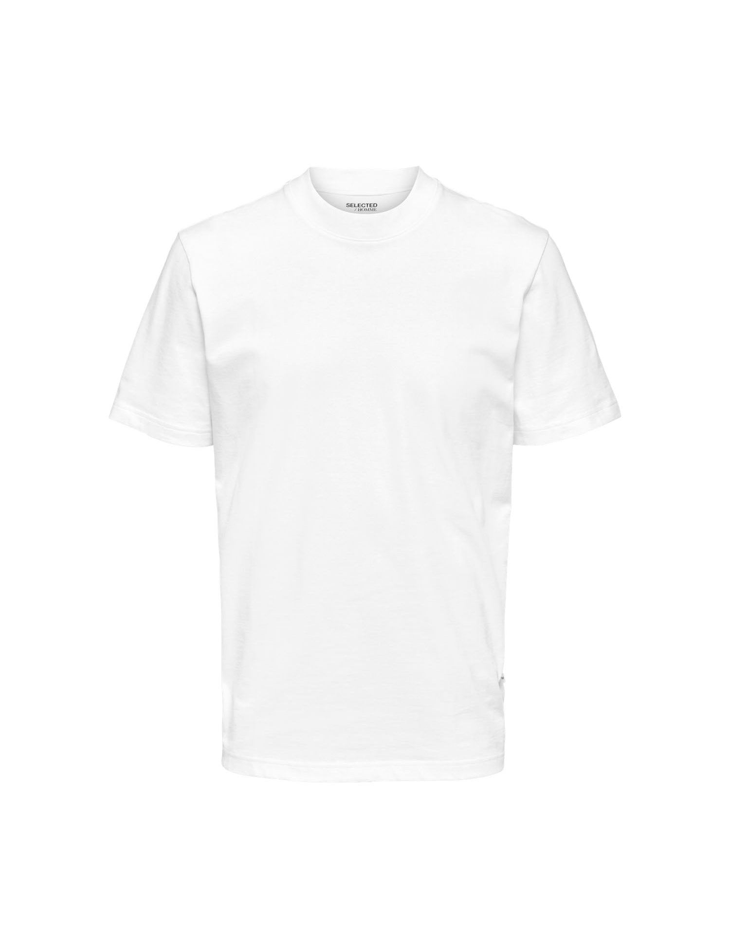 T-shirt Bianco Selected Homme Black