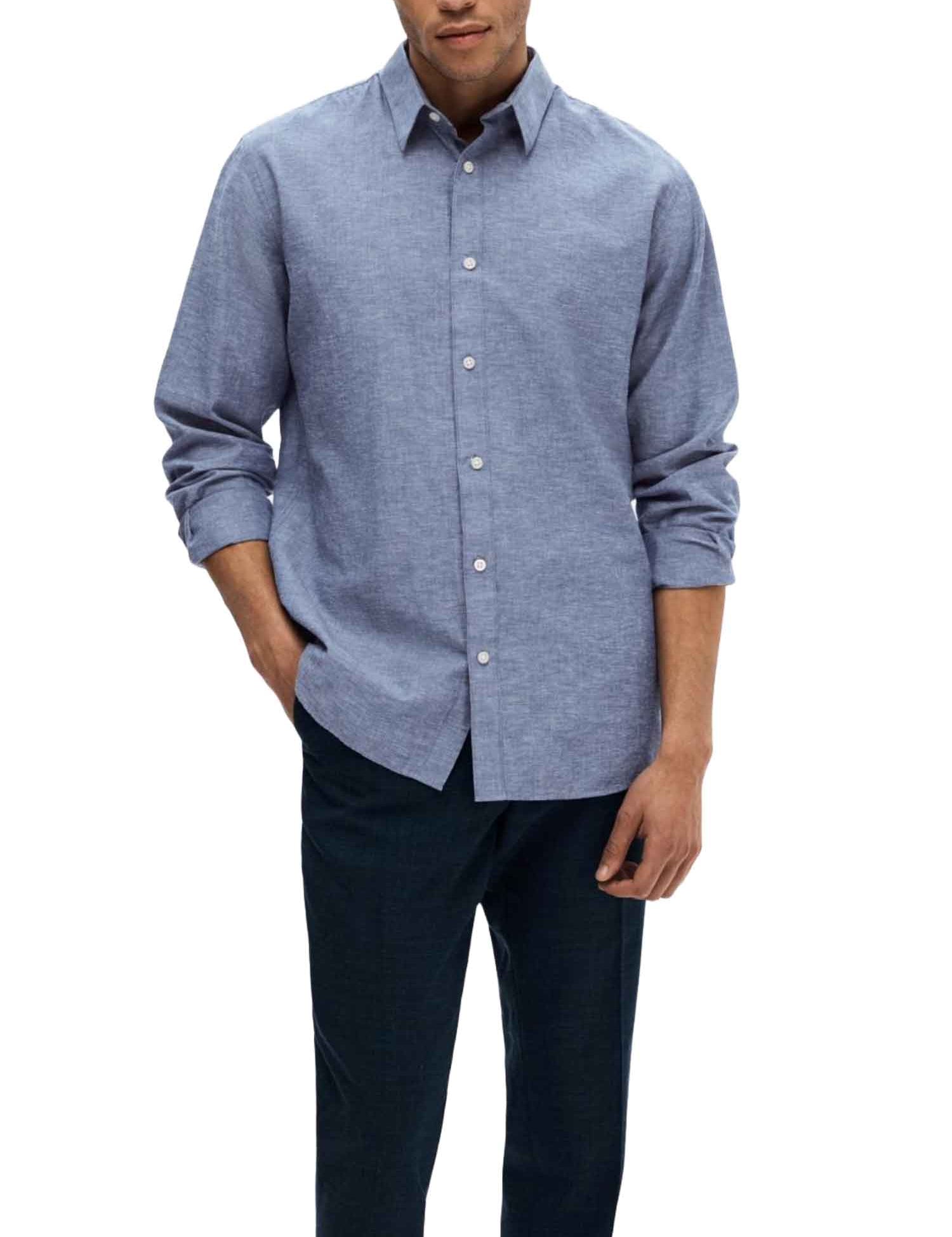 Camicie Blu Selected Homme Black