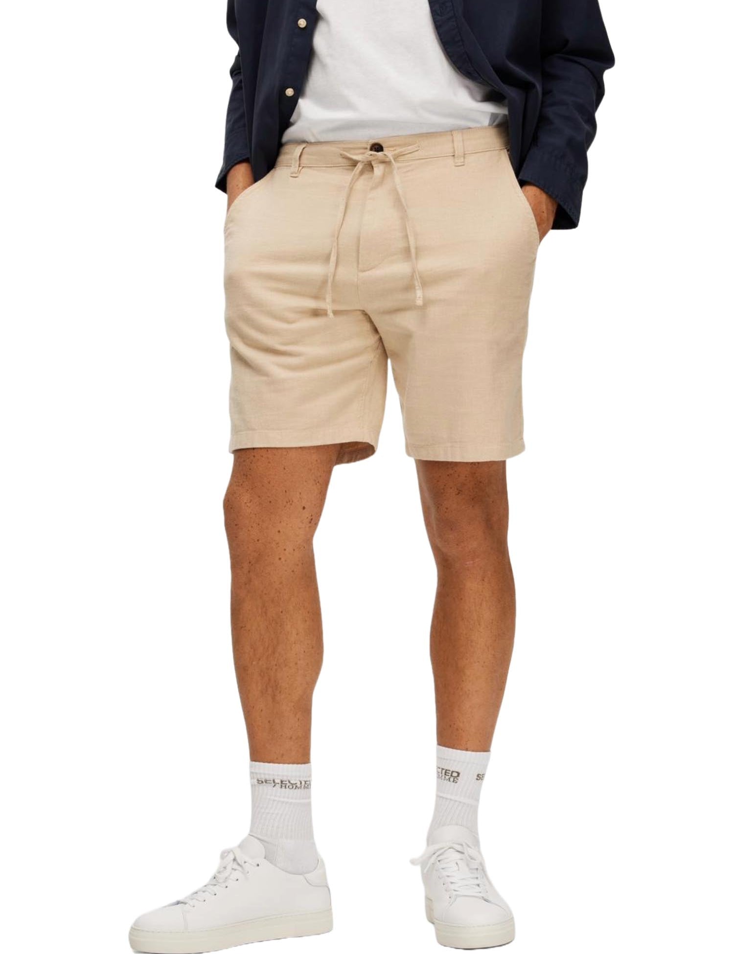 Bermuda Beige Selected Homme Black