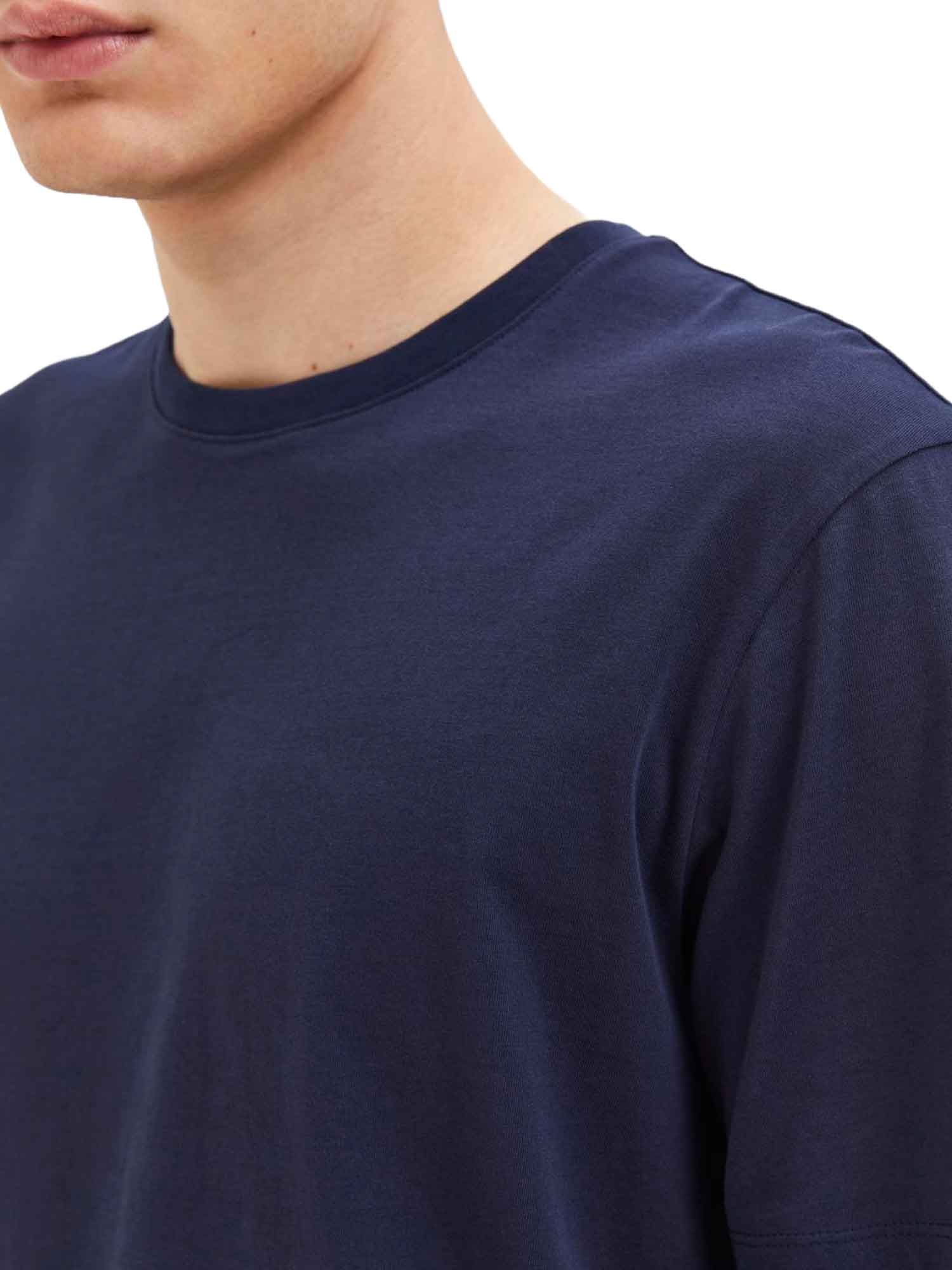 T-shirt Blu Selected Homme Black