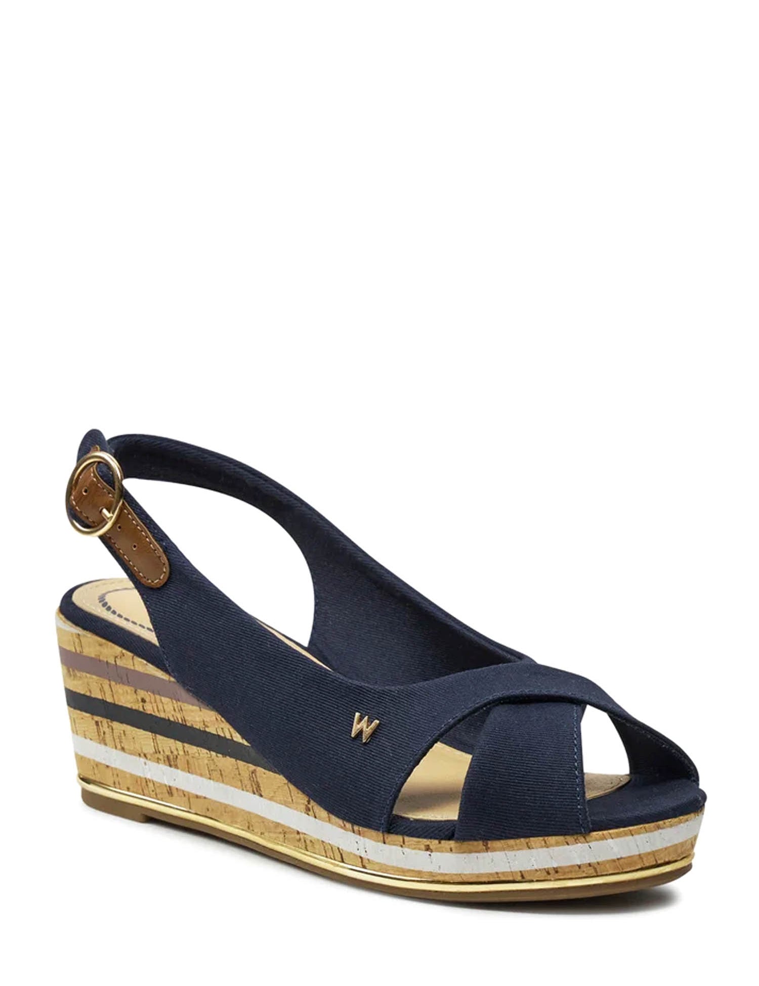 Sandali zeppa Blu Wrangler