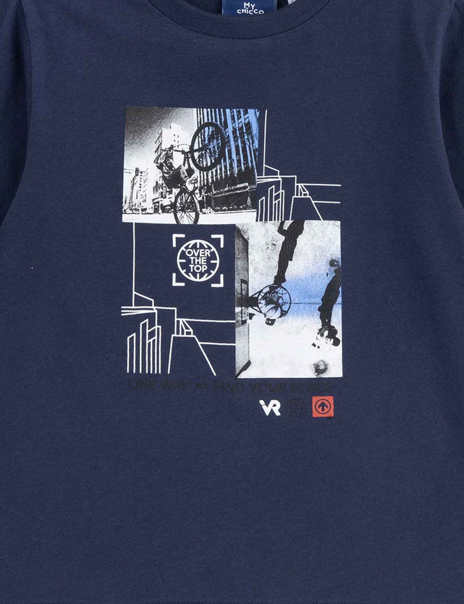 T-shirt Blu Chicco