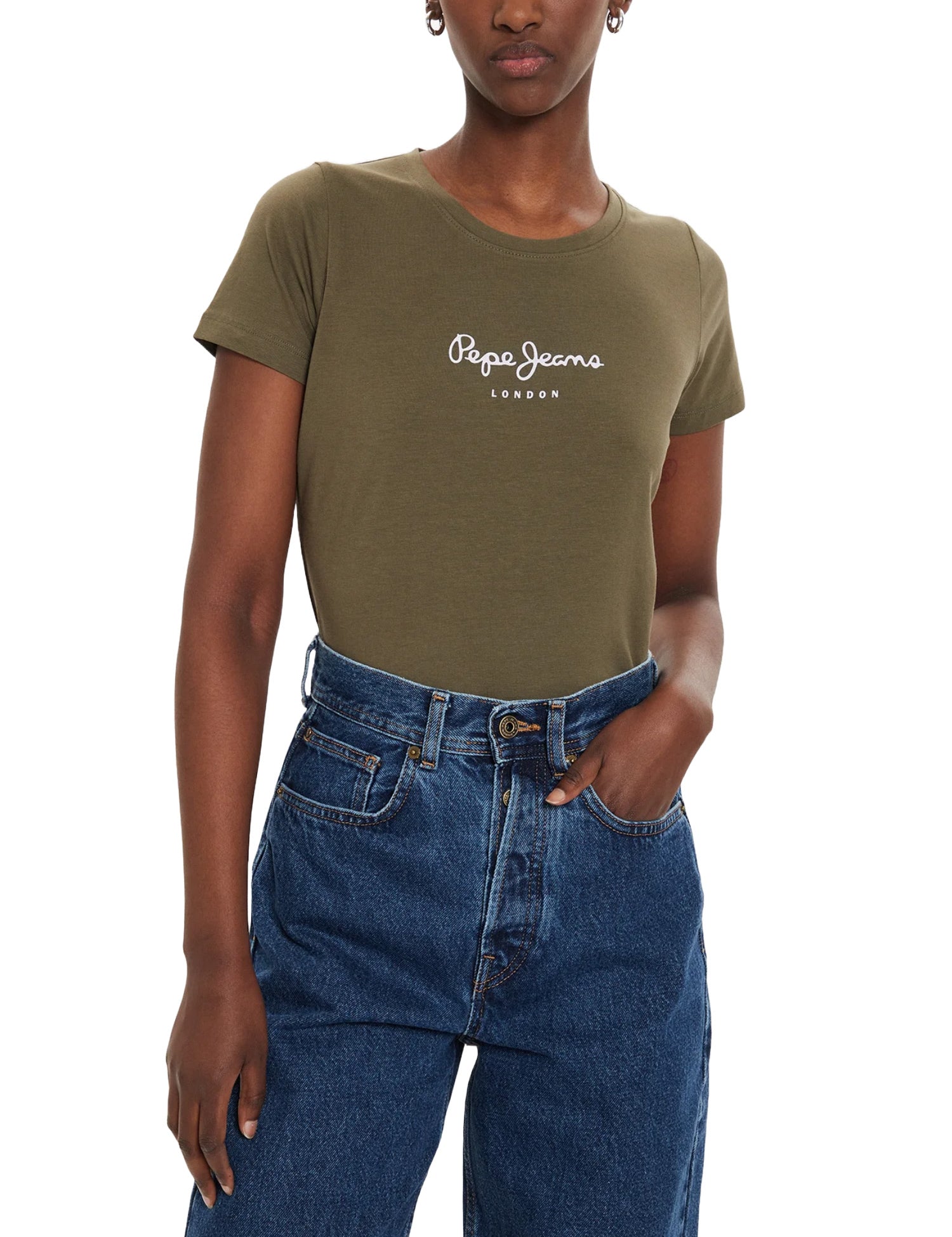 T-shirt Verde Militare Pepe Jeans