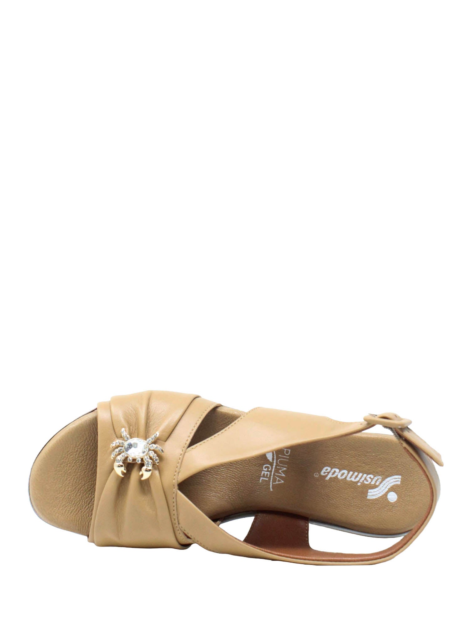 Sandali zeppa Marrone Susimoda